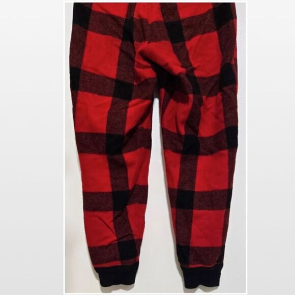 Vintage 1950s Mens Woolrich Wool Pants Outdoors Hunting Red Black Buffalo Plaid - Picture 10 of 16